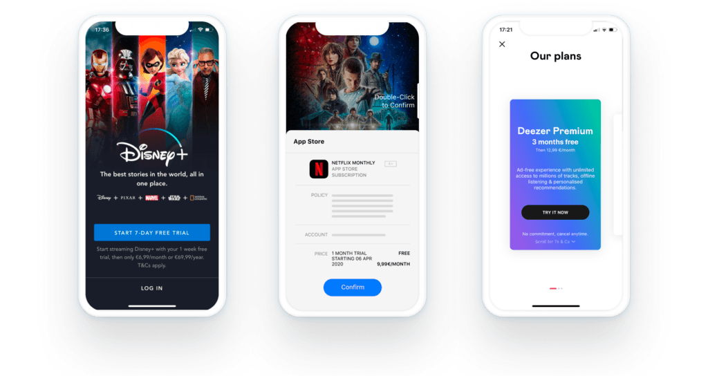 in app payments in the disney app