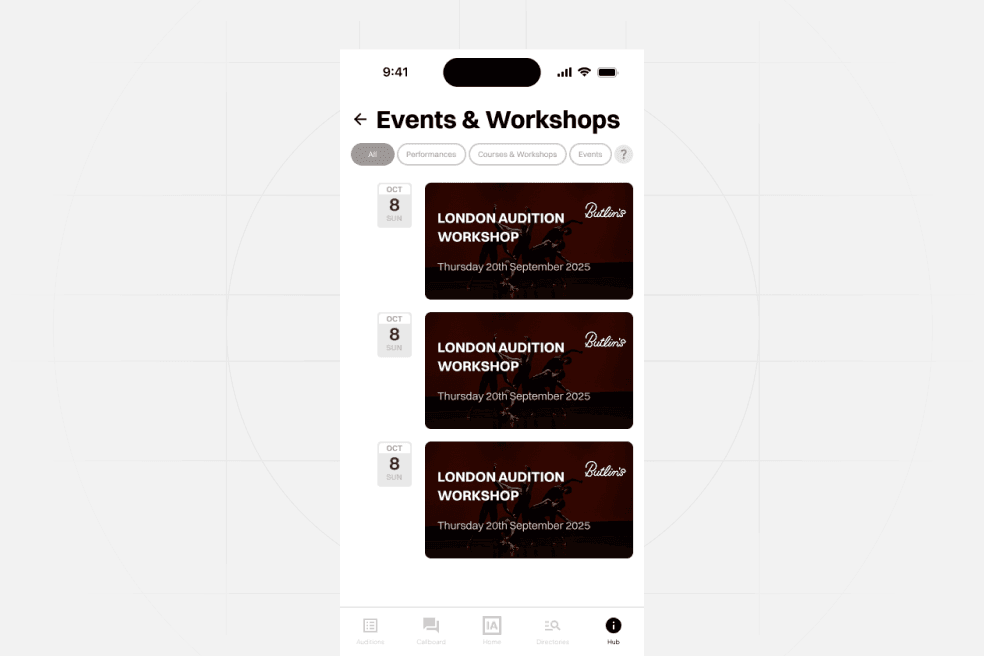 EVENTS & WORKSHOPS
